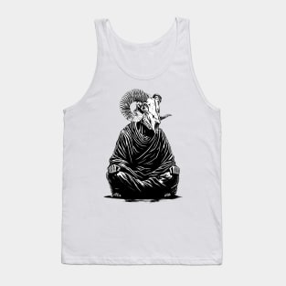 Demon Monk Ram Skull Tank Top